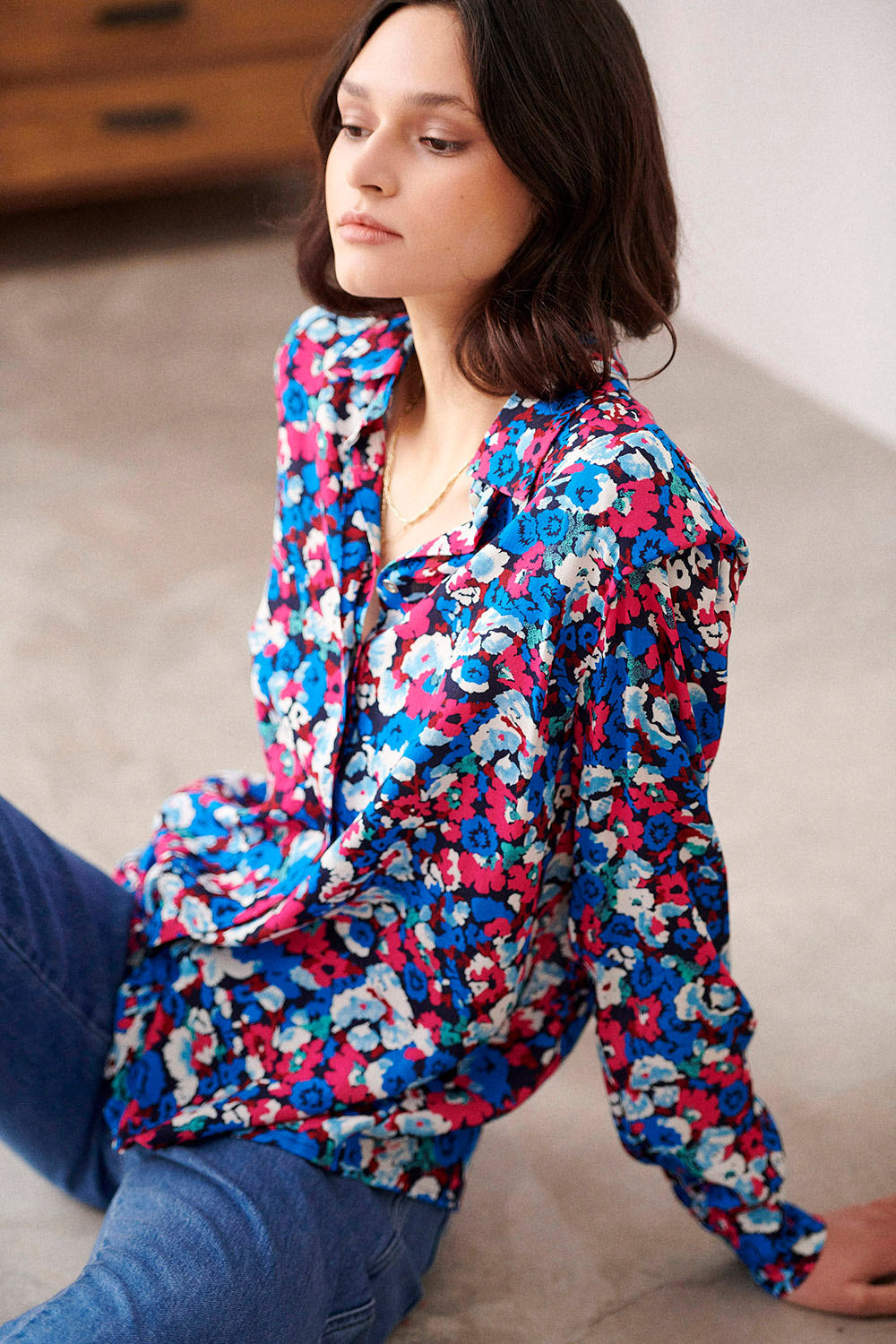 Chemise Brune - Ginkgo Noir