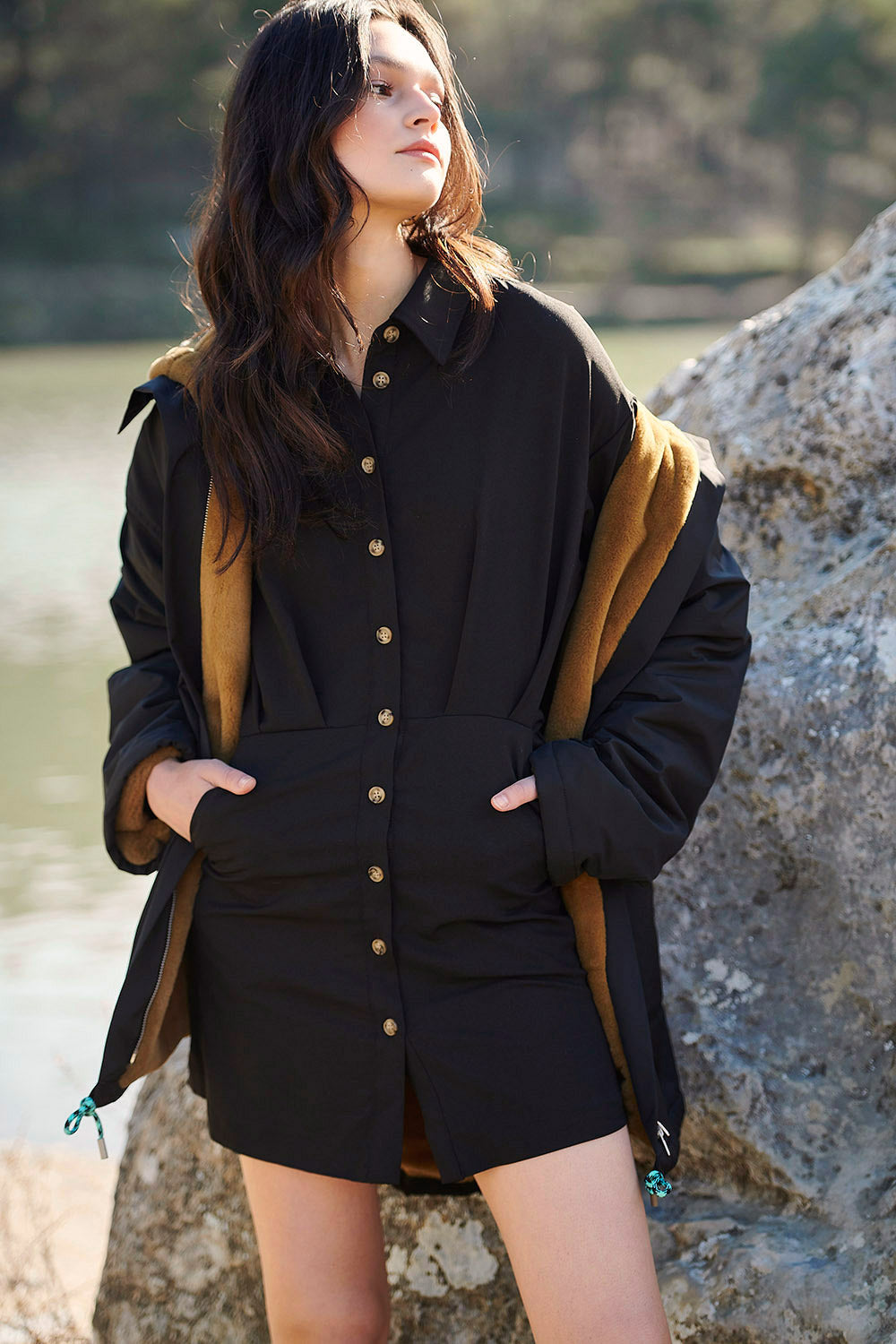 Knotted Dress - Black