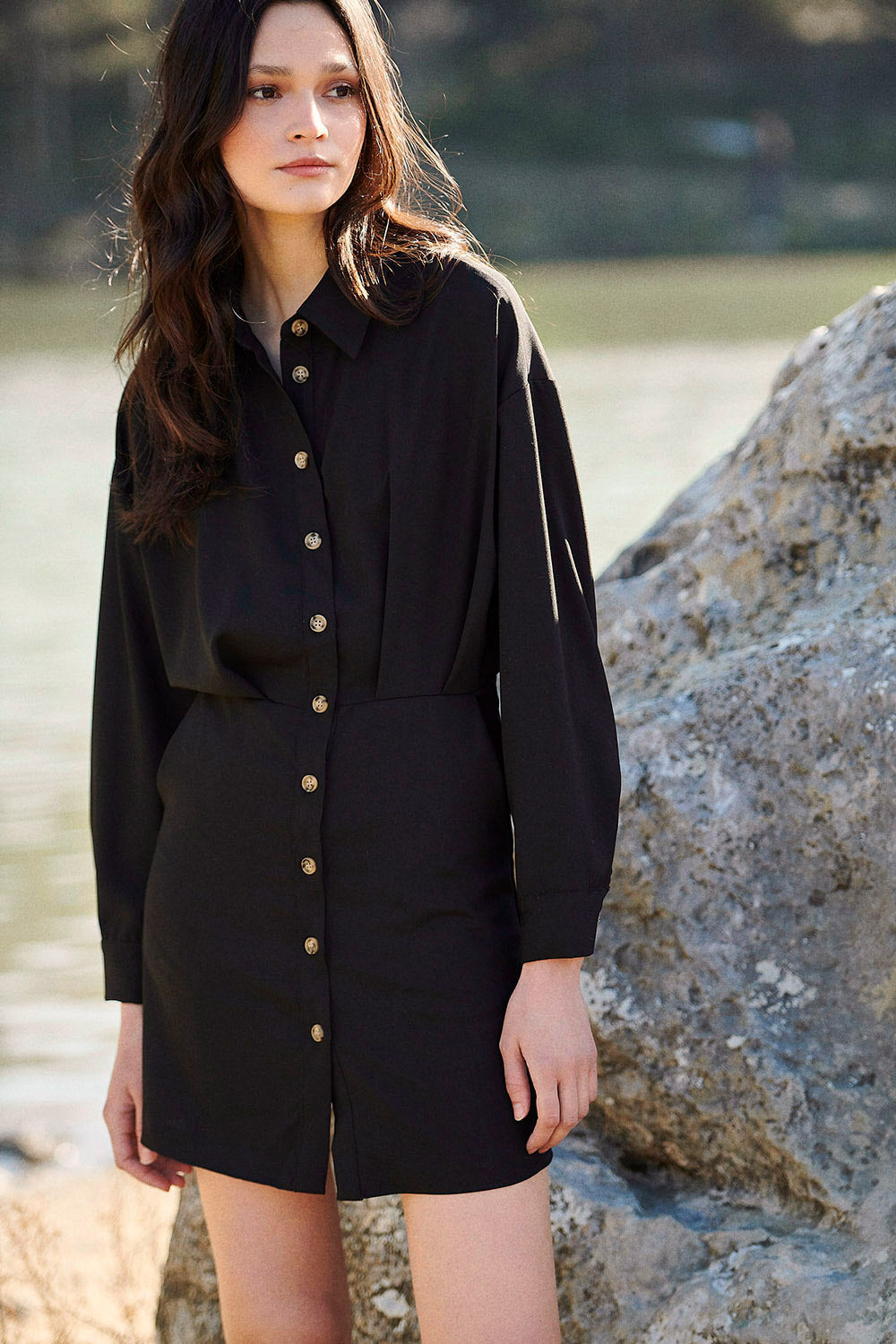 Knotted Dress - Black