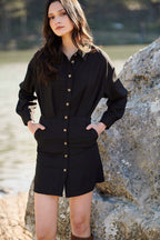 Knotted Dress - Black