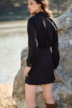 Knotted Dress - Black