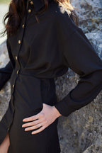 Knotted Dress - Black