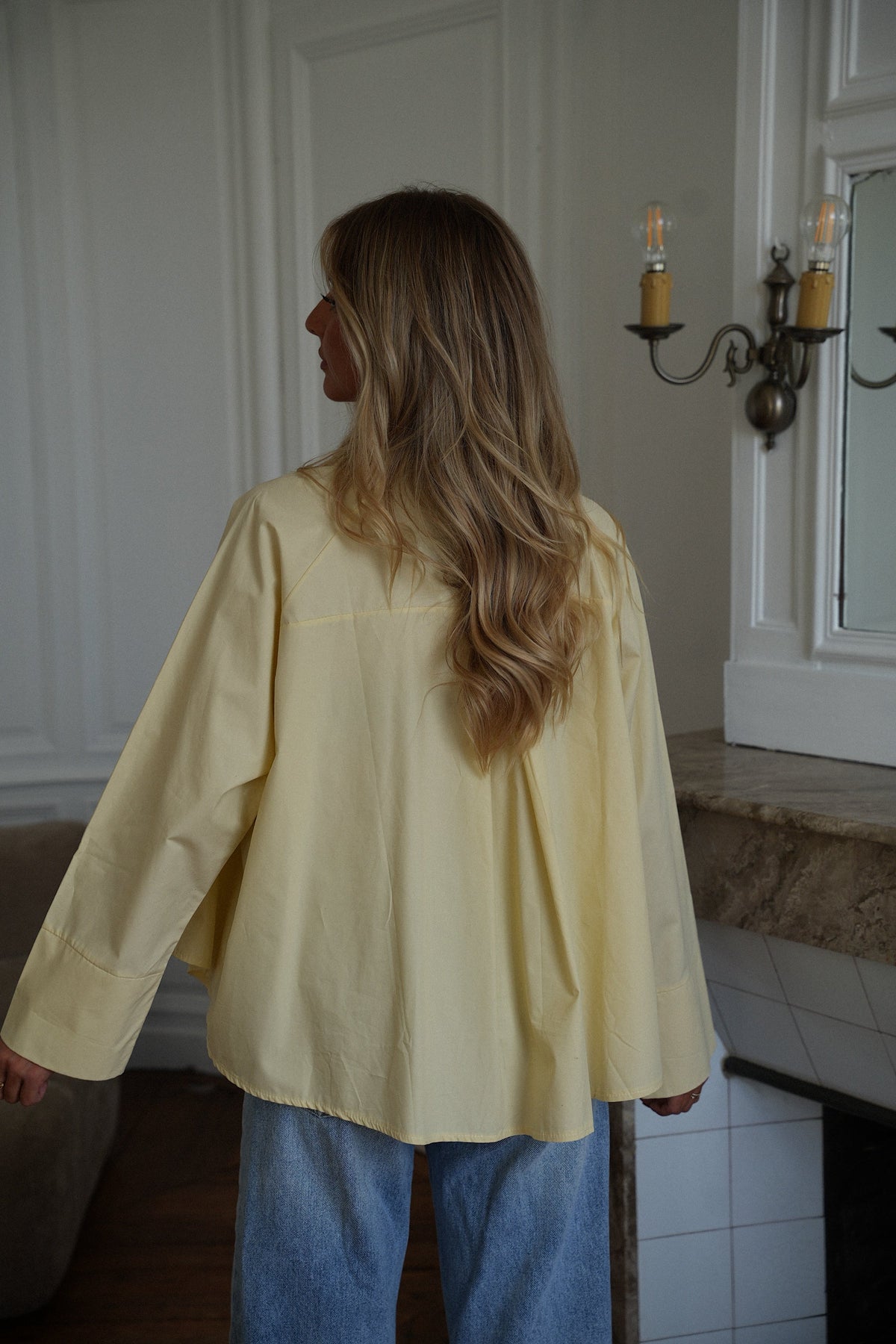 Camisa Asimétrica Elann - Amarillo