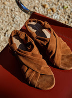 Sandale Jill Talon Suede - Tabac