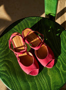 Petite Mendigote - Julie Suede Sandal - Raspberry