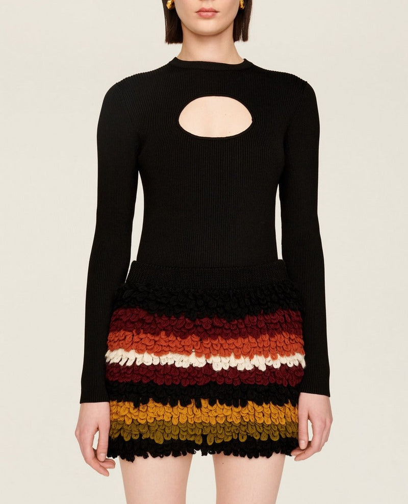 Jupe Mini - Multico Raye Crea - Femme