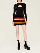 Jupe Mini - Multico Raye Crea - Femme