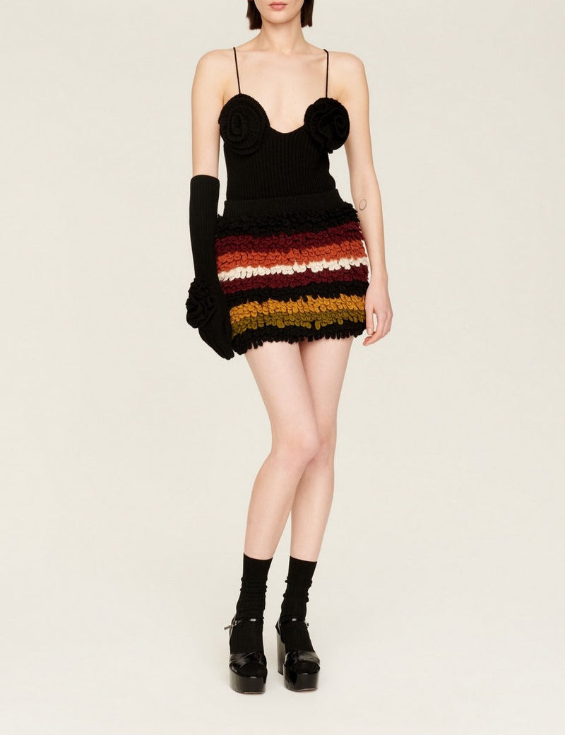 Jupe Mini - Multico Raye Crea - Femme