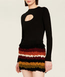 Jupe Mini - Multico Raye Crea - Femme