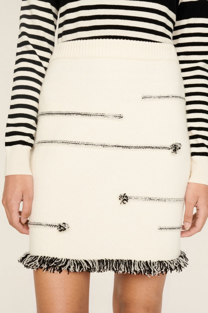 Jupe Tube Mini - Ecru - Femme