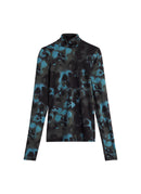 Top - Flowers Spray Army Black - Femme