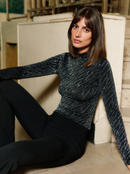 Top Zebra Shine Lurex