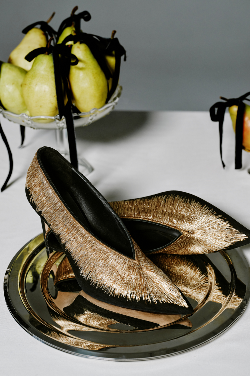 Arinna Black High-Heel Pump