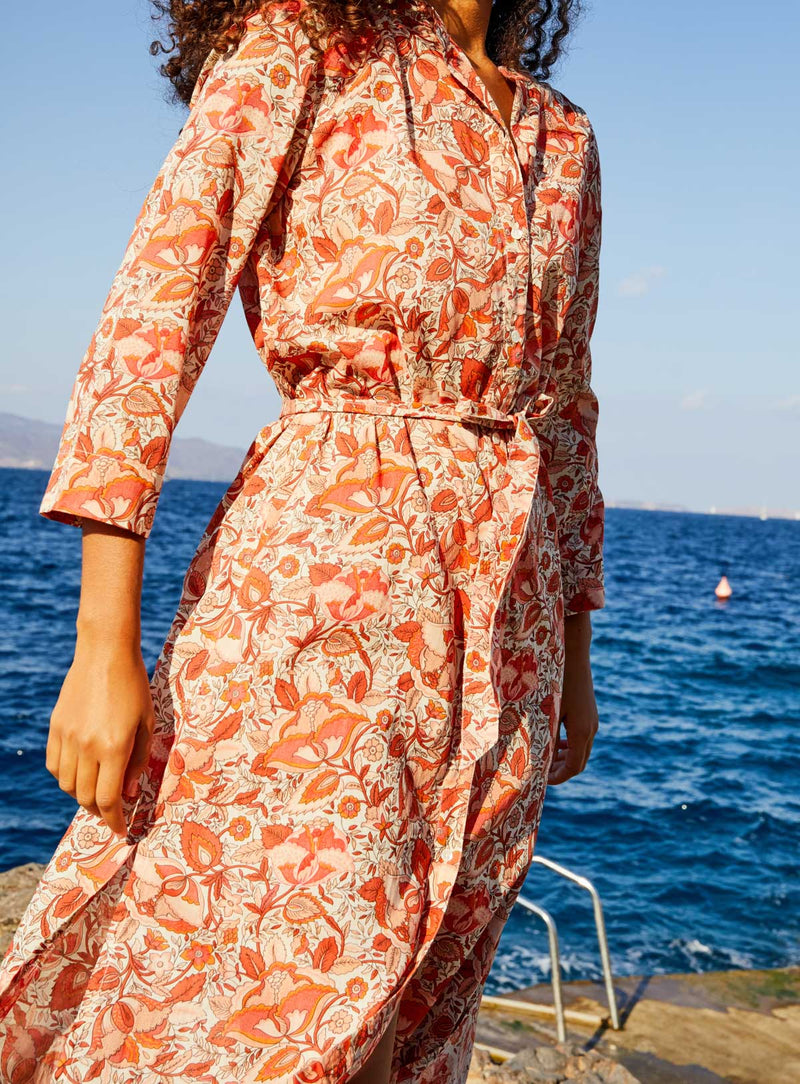 Petite Mendigote - Vestido Tamara Clematite - Naranja