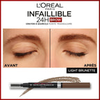 Infallible 24H Brow Lápiz de Cejas Punta Triangular 5 Castaño Claro