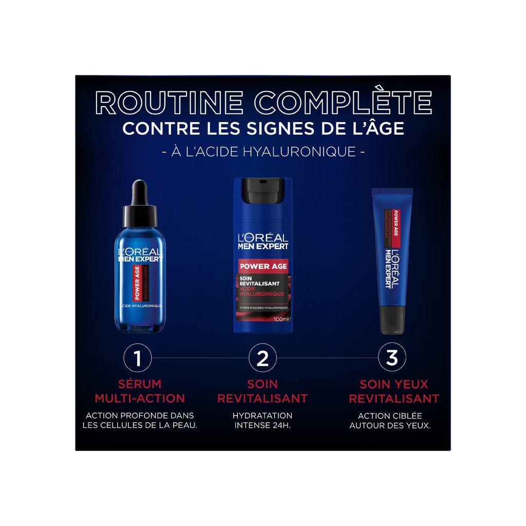 Tratamiento revitalizante con ácido hialurónico Power Age de L'Oréal Men Expert