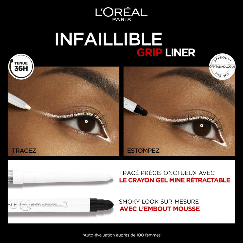 Infallible Grip Liner Gel Intense Polar White