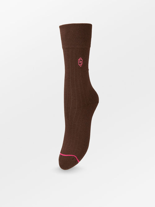 Beck Sondergaard - Chaussettes Logo Cotta - Hot Fudge Brown