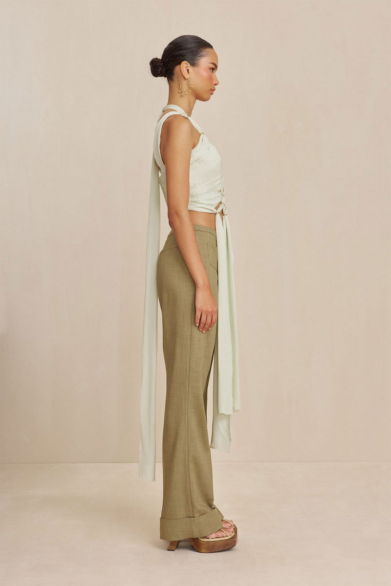 Top - Taija - Light Honeydew