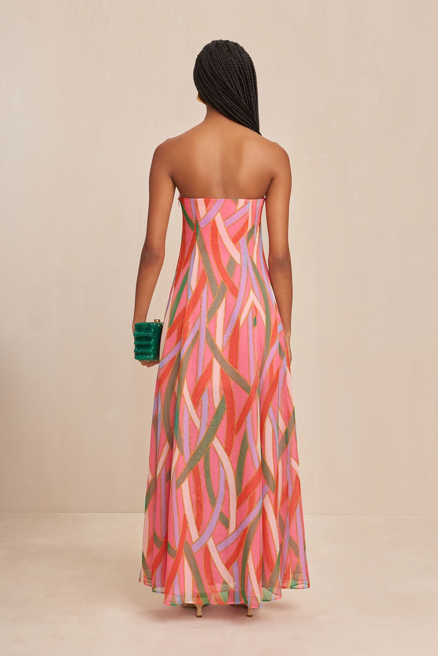 Vestido Misa - Vintage Stripe Print
