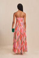 Dress - Misa - Vintage Stripe Print