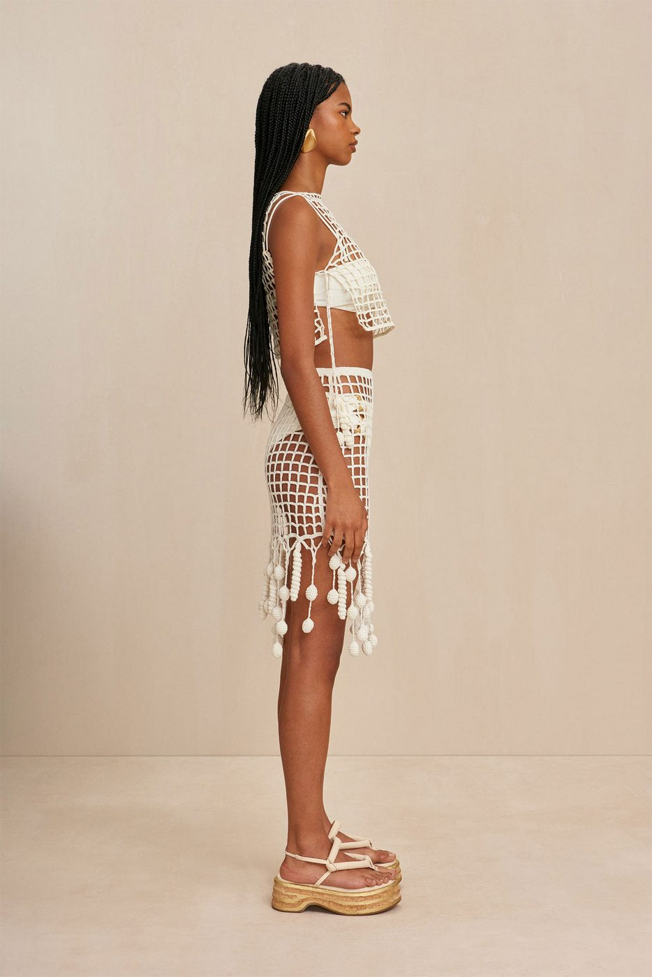 Falda De Playa Moki - Off White