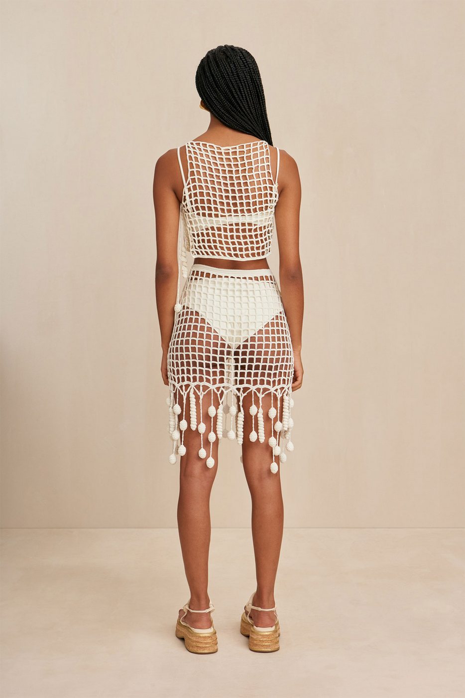 Falda De Playa Moki - Off White