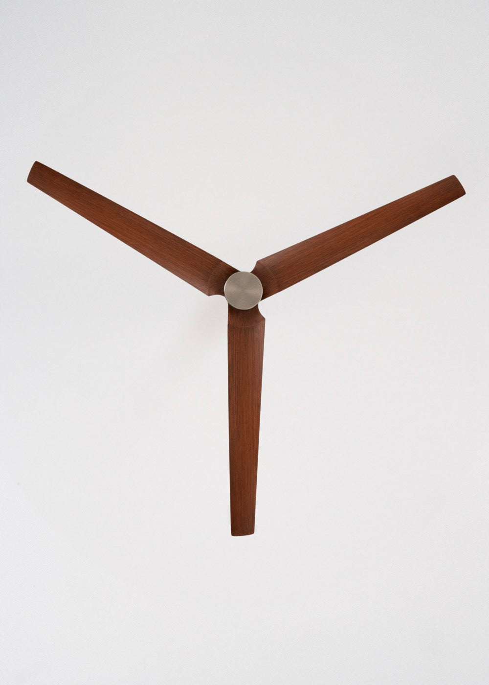 Wind Forma - Ventilateur De Plafond Silencieux 45W Avec Lumière D’Ambiance Optionnelle - Nickel/Effet Bois Foncé