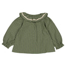 Blouse Maestria Carreaux Vert  - Vert