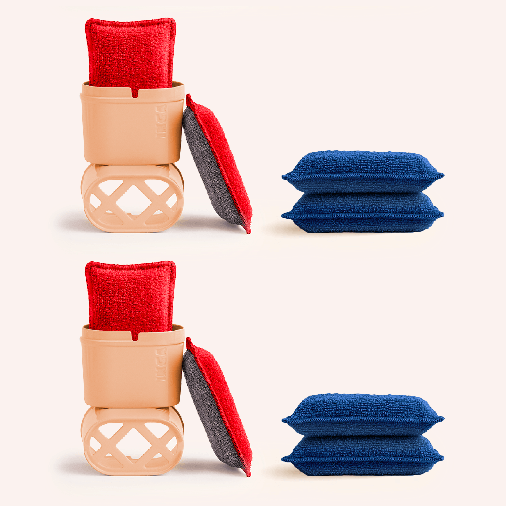 Set Spugne E Spugne Per Bagno