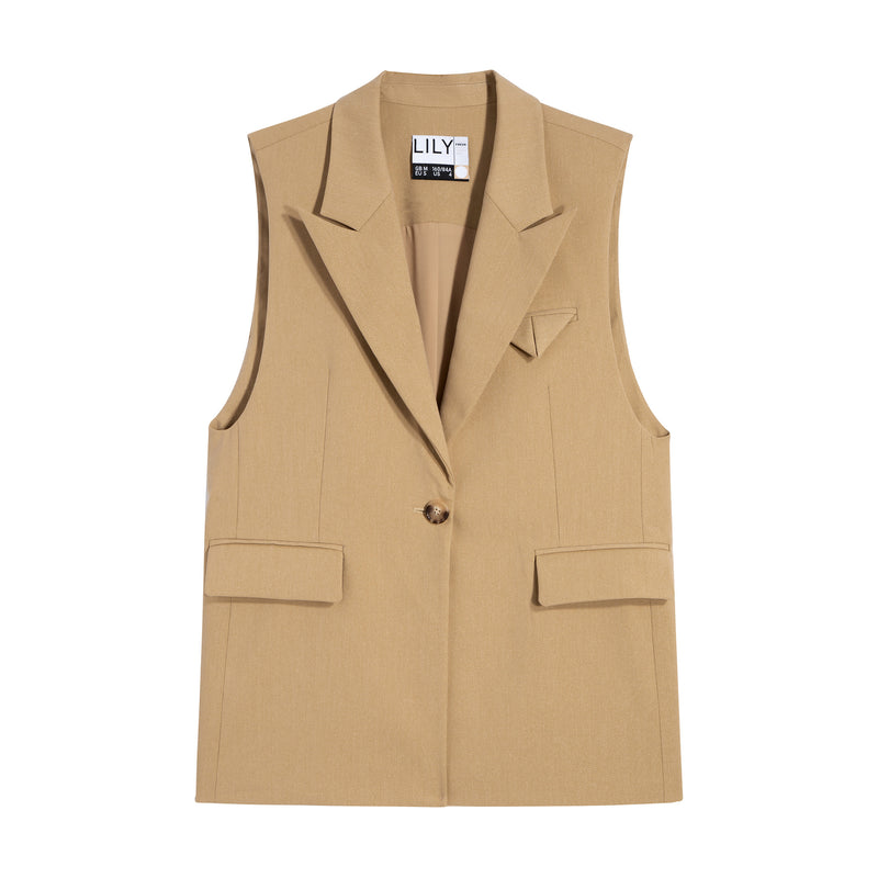 Lily - Gilet - Gris Kaki