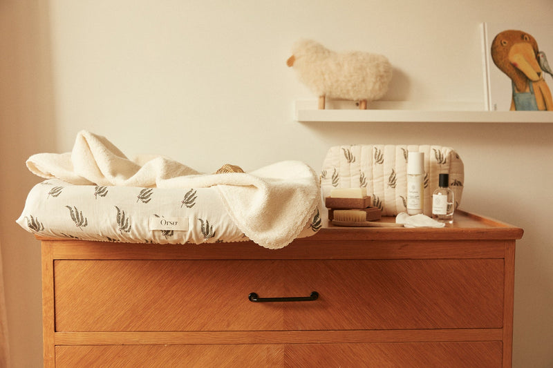 Housse De Matelas À Langer - Fougère Vert Pin