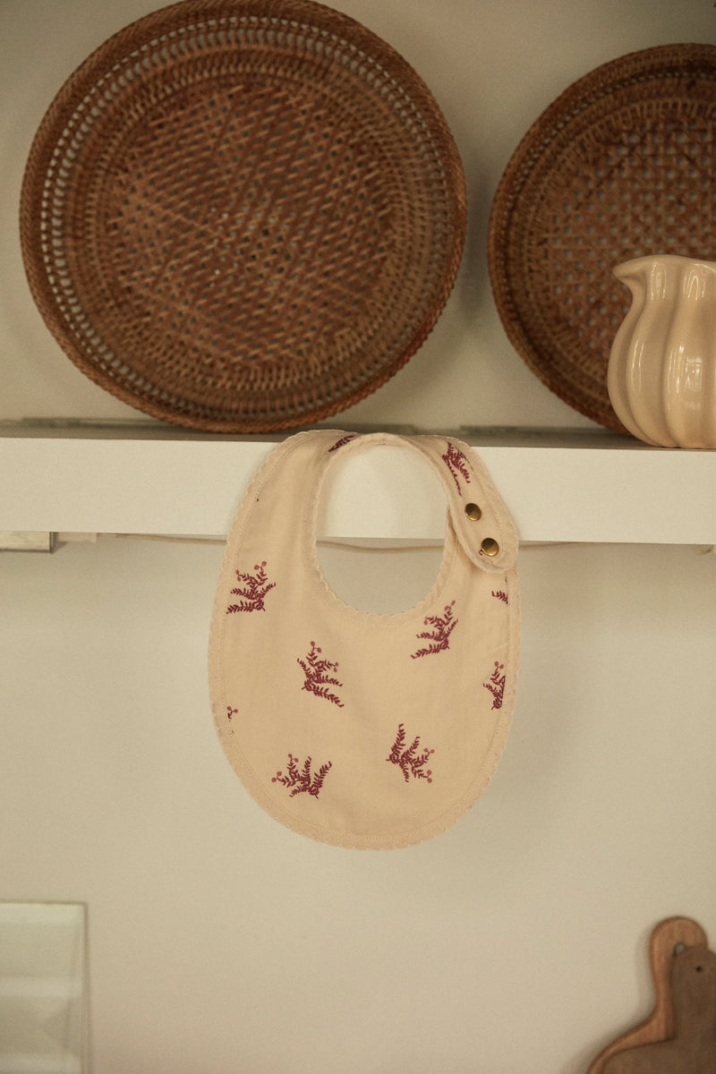 Bavoir Bébé - Bruyère Bois De Rose