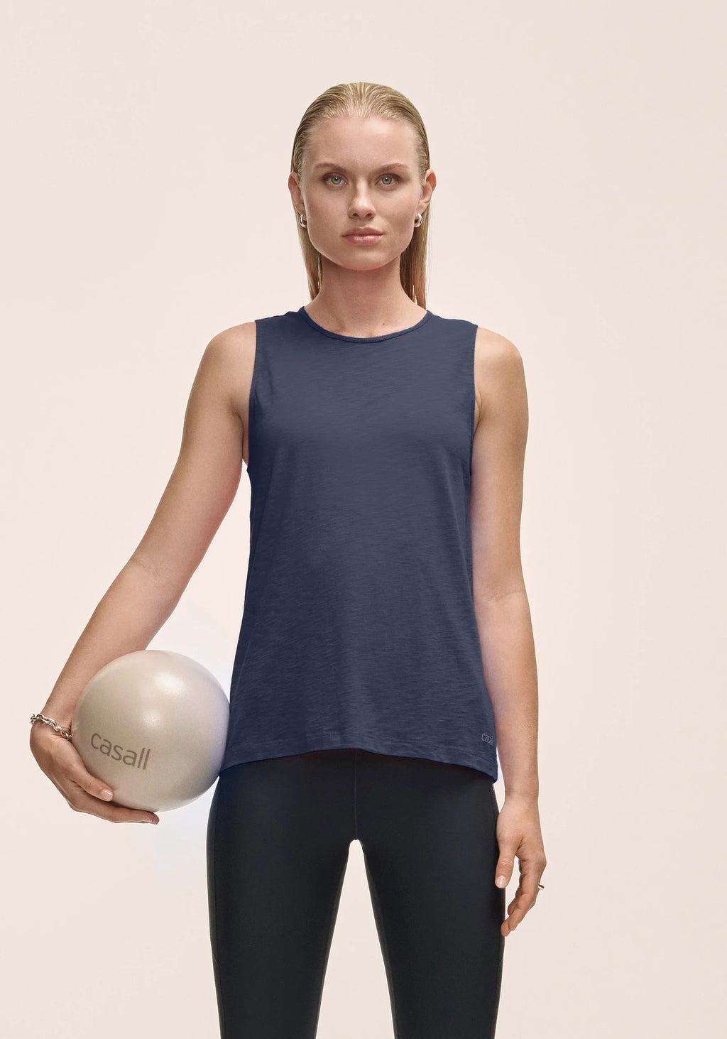 Soft Texture Tank - Core Blue