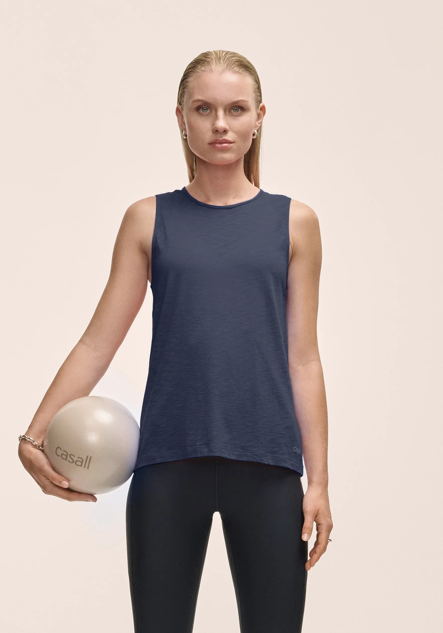Soft Texture Tank - Core Blue