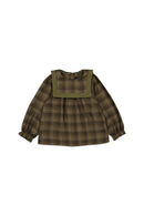 Blouse Maillot   Tartan Vert  - Vert