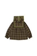 Blouse Maillot   Tartan Vert  - Vert