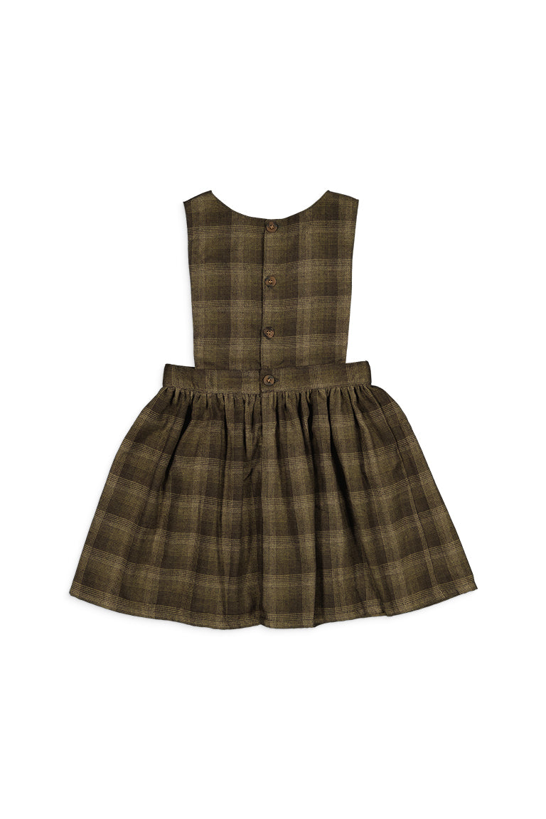 Robe Iena 2 En 1 Tartan Vert  - Vert