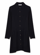 Maison Standards - Maison Standardars - Vestido camisero corto - Negro - Mujer
