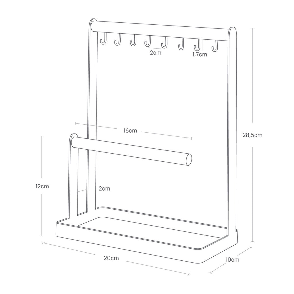 Soporte Para Joyas - Tosca - Blanco
