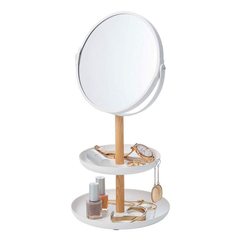 Support Accessoires Avec Miroir - Tosca - Blanc