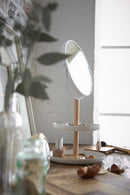 Support Accessoires Avec Miroir - Tosca - Blanc