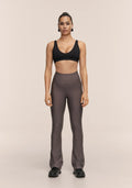 Flare High Waist Pant - Dk Grey