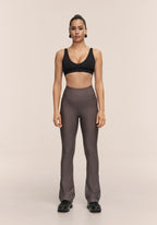 Flare High Waist Pant - Dk Grey