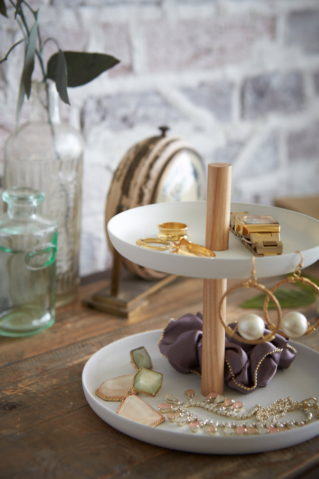 Soporte de accesorios de 2 niveles - Tosca - Blanco