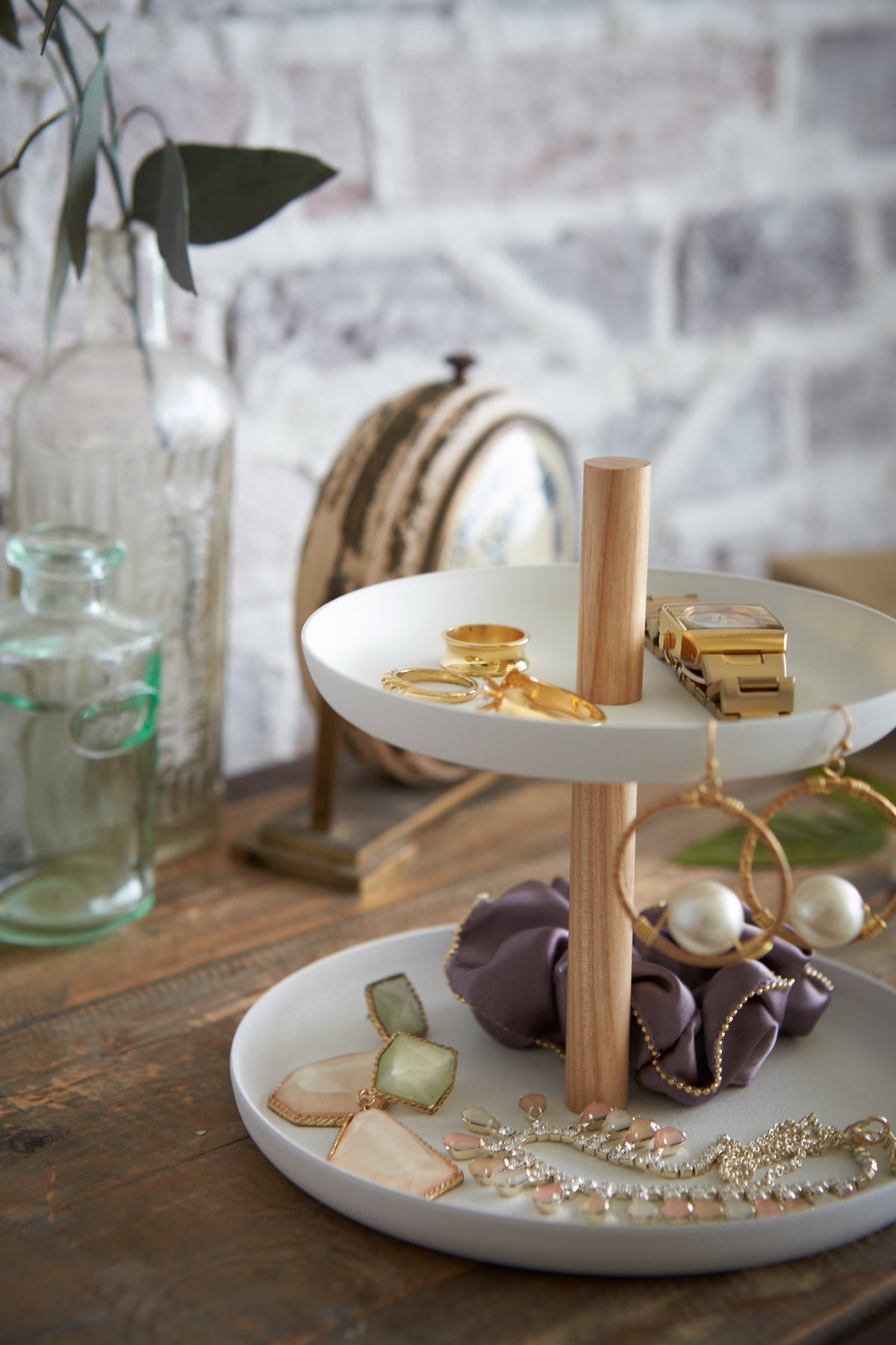 Soporte de accesorios de 2 niveles - Tosca - Blanco