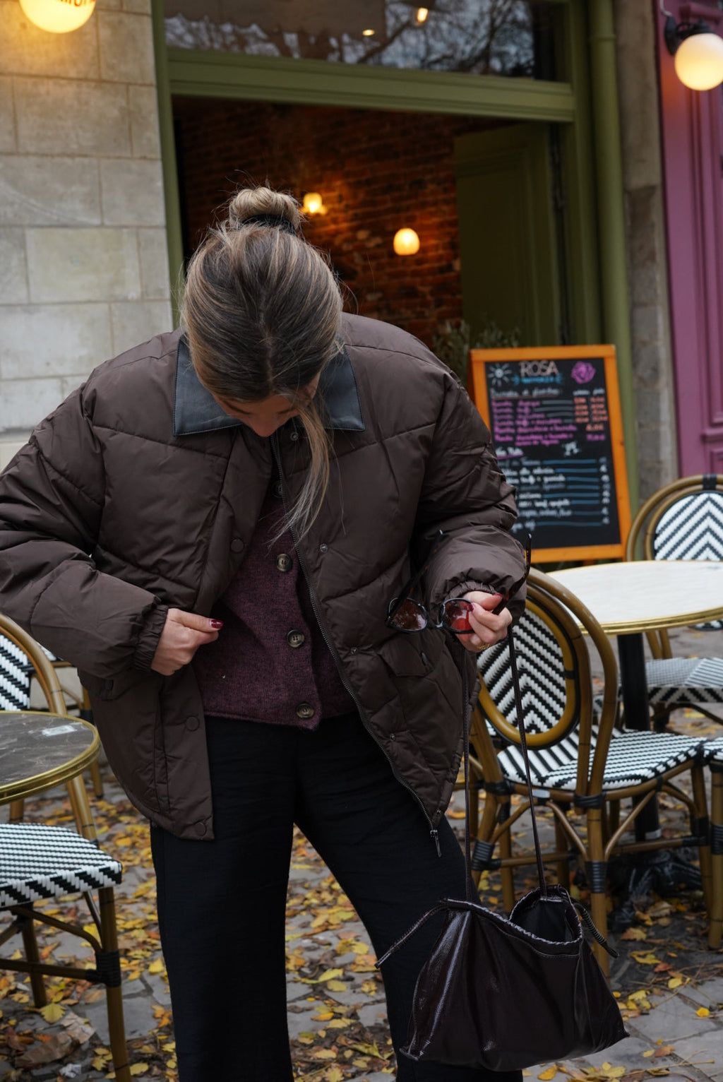 Eva Chocolate Down Jacket