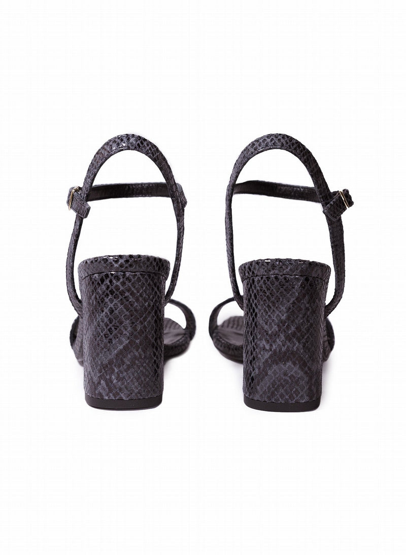 Anaki - Snake Sandals - Black - Women