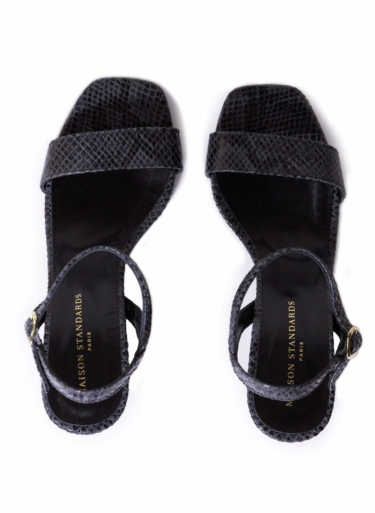 Sandalias Serpiente - Negro - Mujer