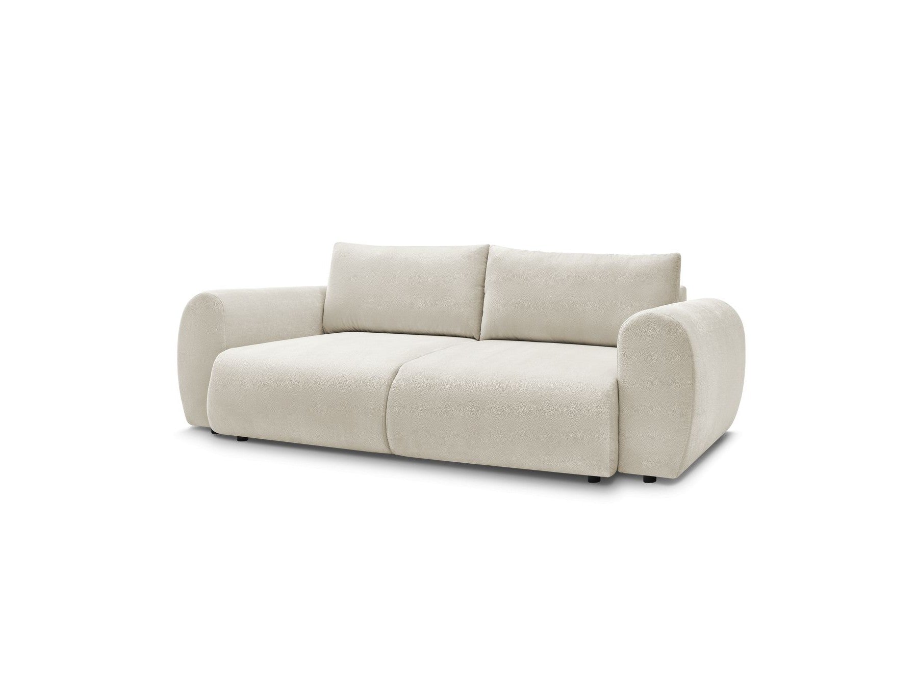 Convertible Straight Sofa with Storage Lucien - Smooth Fabric